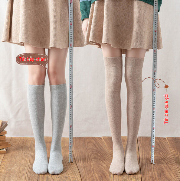 Tất bắp chân, tất dài quá gối nữ thu đông tạo dáng thon,...