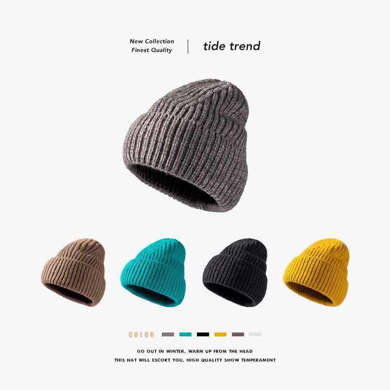 Mũ len nữ dệt kim hình chóp