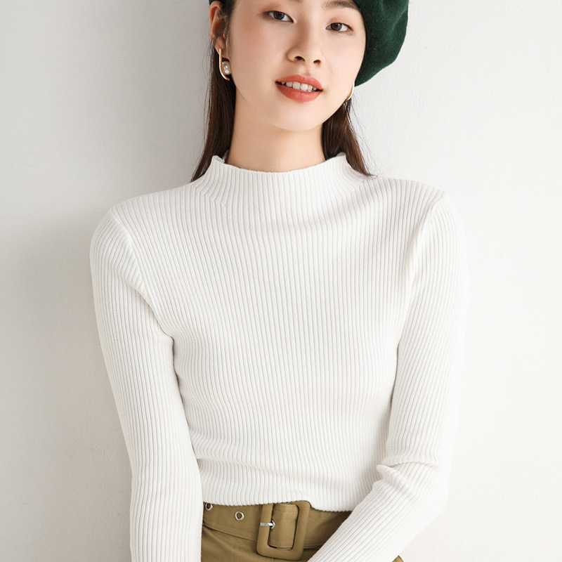 Áo len nữ ôm sát cổ cao