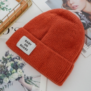 Mũ len nữ phong cách đơn giản