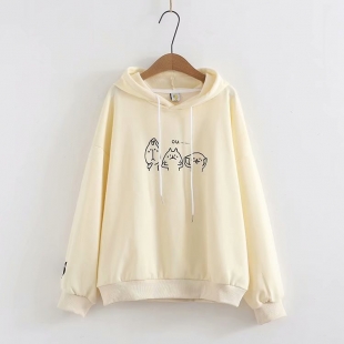 Áo hoodie nữ họa tiết hoạt hình