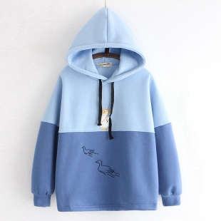 Áo hoodie nữ hình những chú vịt