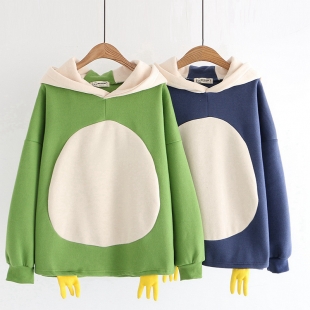 Áo hoodie nữ hình chim cánh cụt