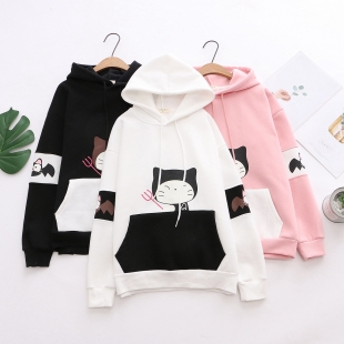 Áo hoodie nữ họa tiết hoạt hình