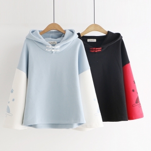 Áo hoodie nữ phong cách đơn giản