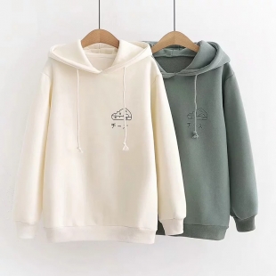 Áo hoodie nữ hình miếng bánh