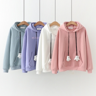 Áo hoodie nữ Mickey Mouse