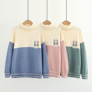 Áo len cổ lọ hình chú chuột Hamster