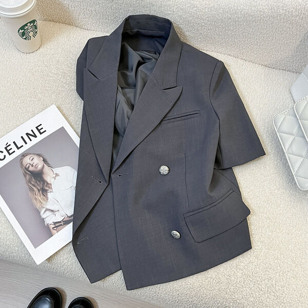 Áo khoác blazer ngắn tay nữ