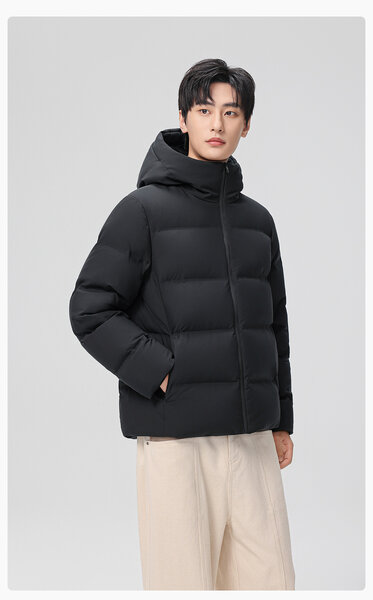 Áo lông vũ nam kiểu dáng ngắn phong cách Barne giữ ấm phù hợp...