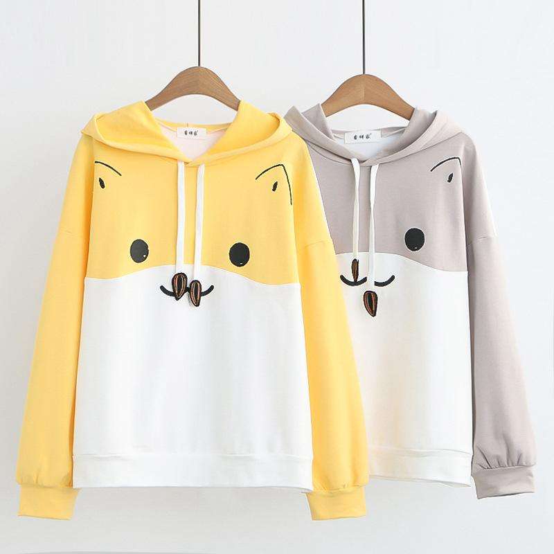 Áo hoodie nữ hình con vật ngộ nghĩnh