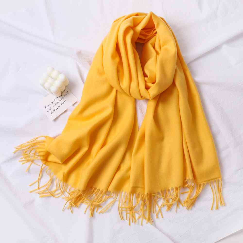 Khăn choàng cổ nữ màu trơn