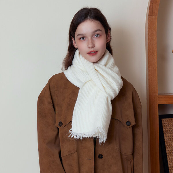 Khăn choàng len nữ mùa đông phong cách cao cấp, dày dặn giữ ấm