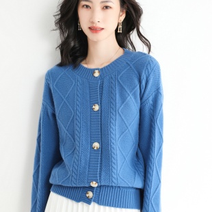 Áo khoác len cardigan nữ dệt kim