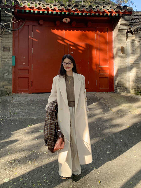 Áo khoác dạ nữ dáng dài phom rộng phong cách thanh lịch giữ ấm...